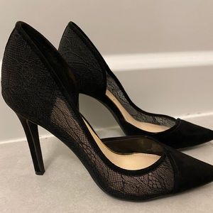 Jessica Simpson Black Lace Heels